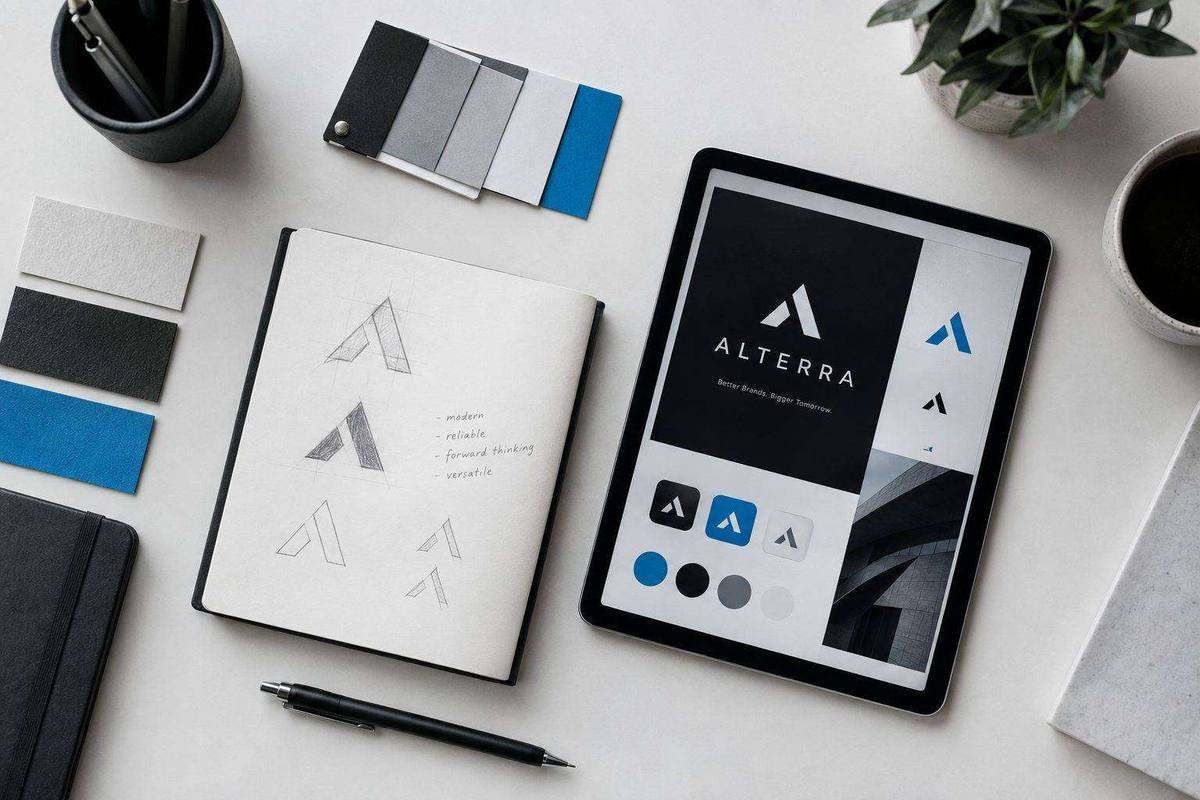 Creative services: logo, brand identity, and design work